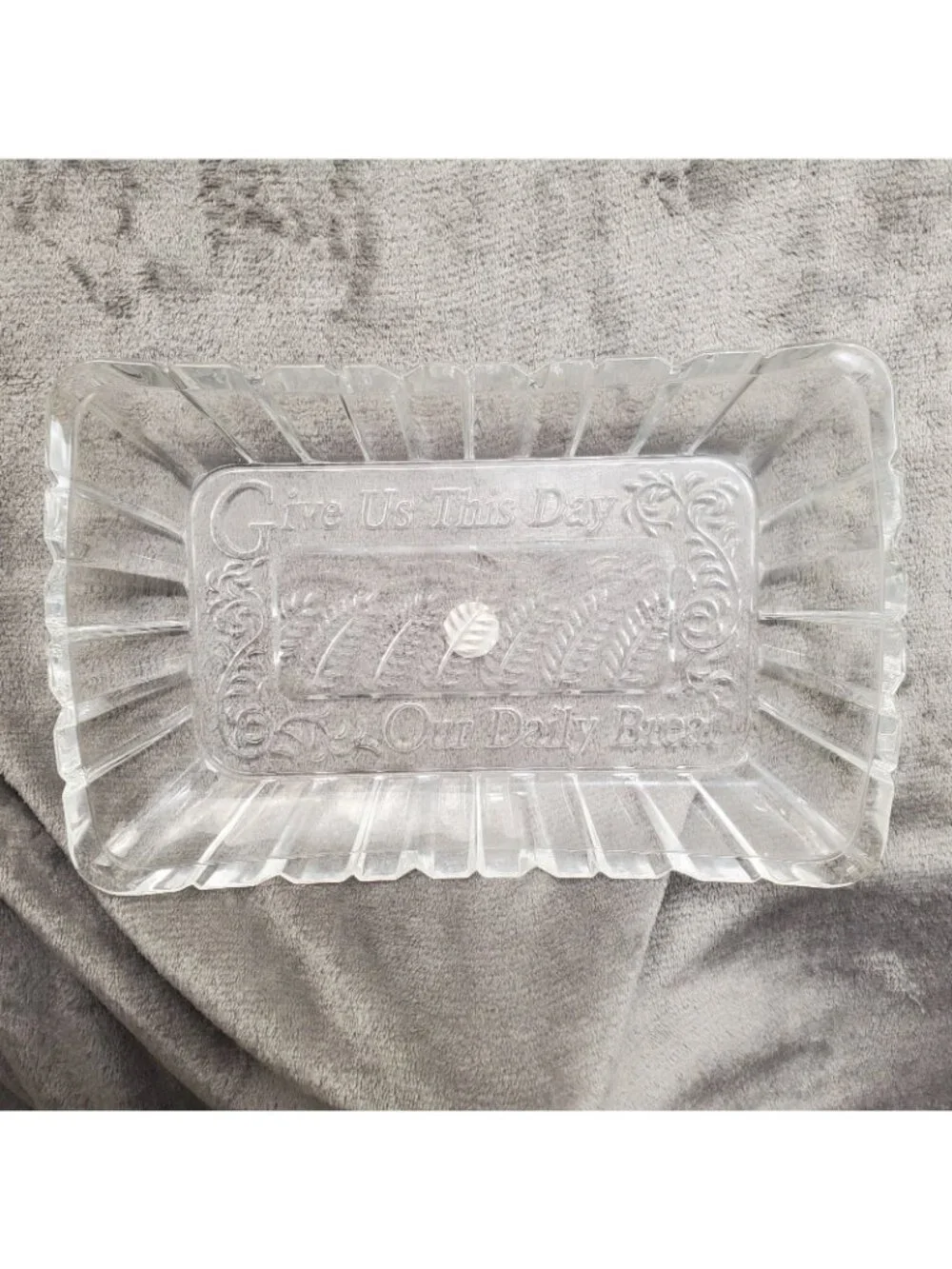 Alexandria Crystal Bread Tray 11” x 6.75
